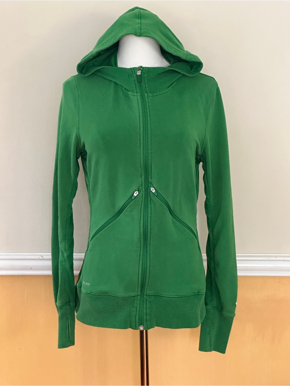 Nike Dri-Fit Green Full‑Zip Hoodie